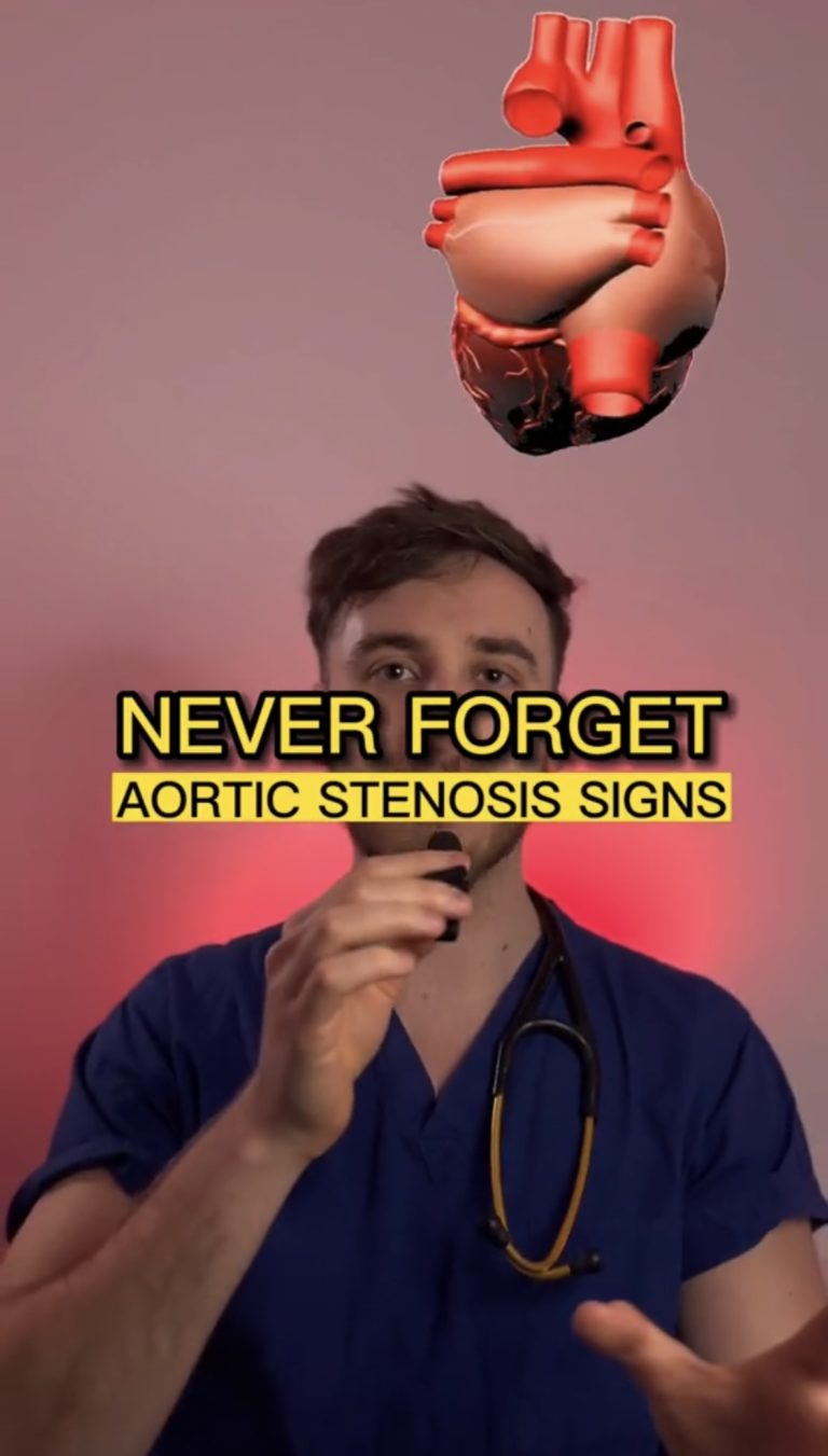 Medical mnemonic on aortic stenosis for your medical exams
