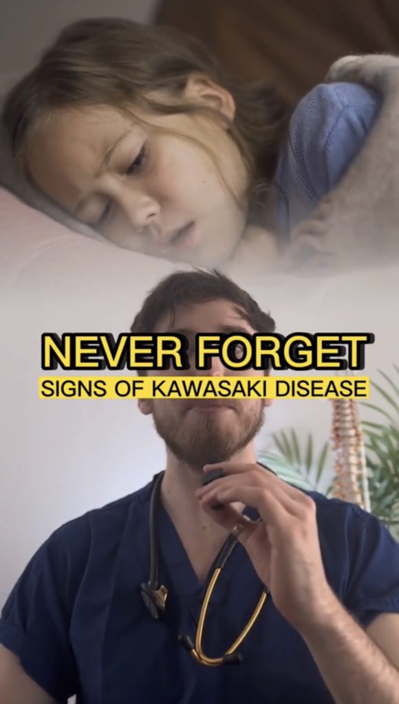 Medical mnemonic on Kawasaki disease for your medical exams